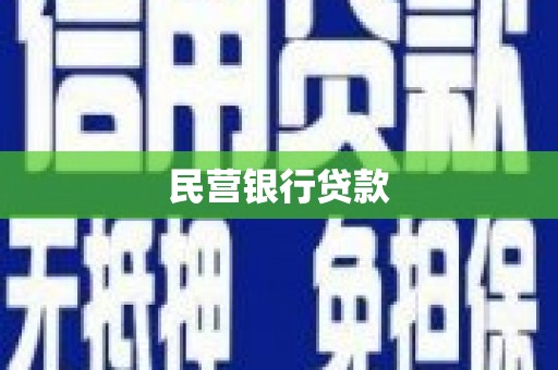 三元民营银行贷款