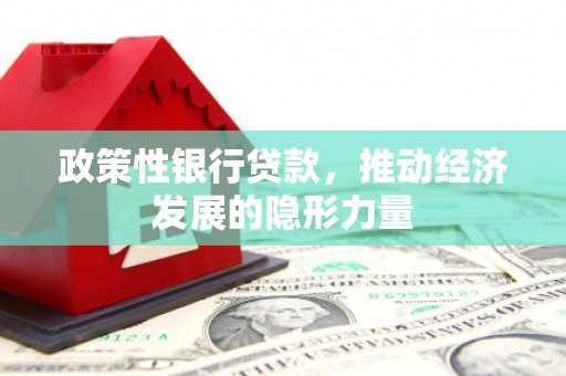 三元政策性银行贷款，推动经济发展的隐形力量