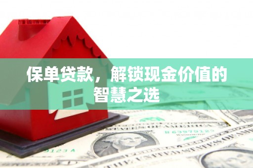 三元保单贷款，解锁现金价值的智慧之选