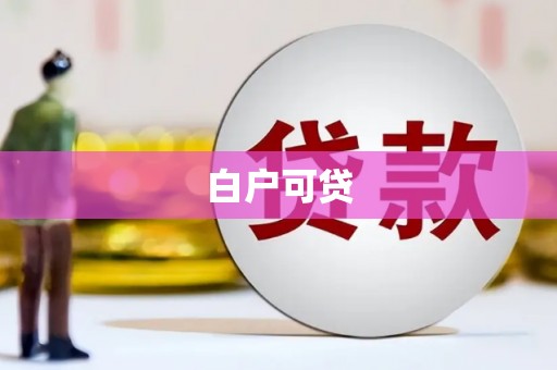 三元白户可贷