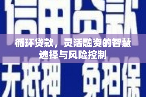 三元循环贷款，灵活融资的智慧选择与风险控制