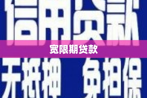 三元宽限期贷款
