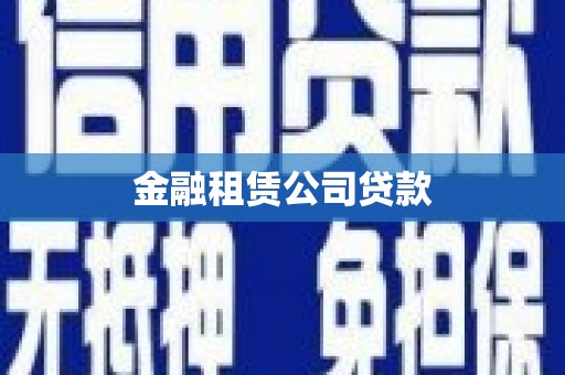 三元金融租赁公司贷款