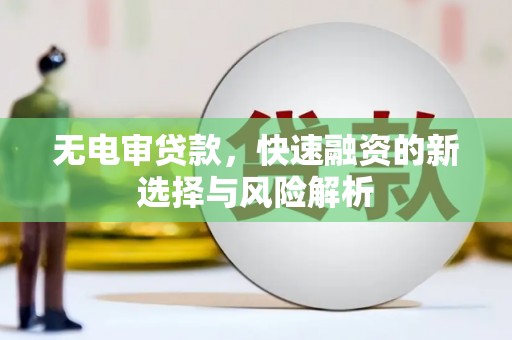 三元无电审贷款，快速融资的新选择与风险解析