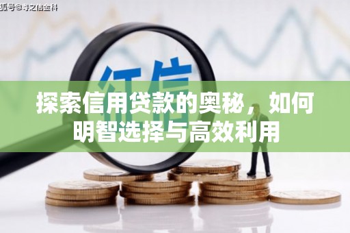 三元探索信用贷款的奥秘，如何明智选择与高效利用