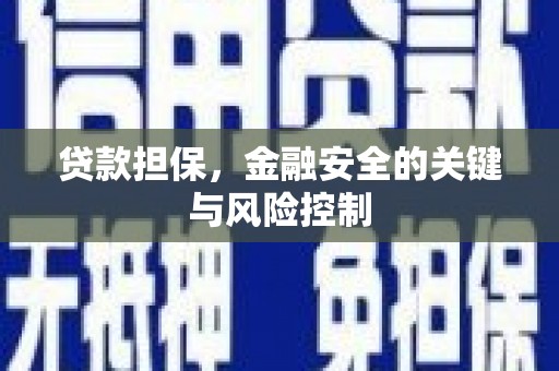 三元贷款担保，金融安全的关键与风险控制
