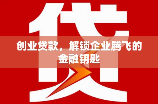 三元创业贷款，解锁企业腾飞的金融钥匙